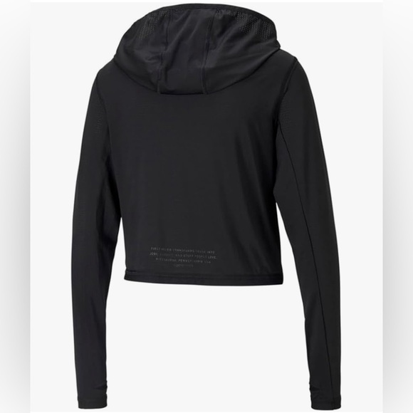 PUMA Train First Mile Lightweight Hoodie Black Thumbholes & Kangaroo Po… - Picture 4 of 13